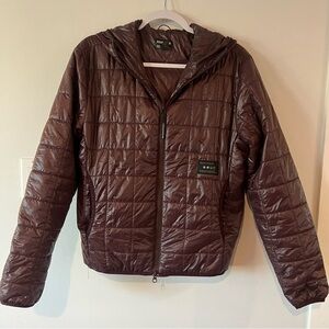 Universal Colours Cycling Jacket Women’s XS Unisex Brown Recycled Coat Light
